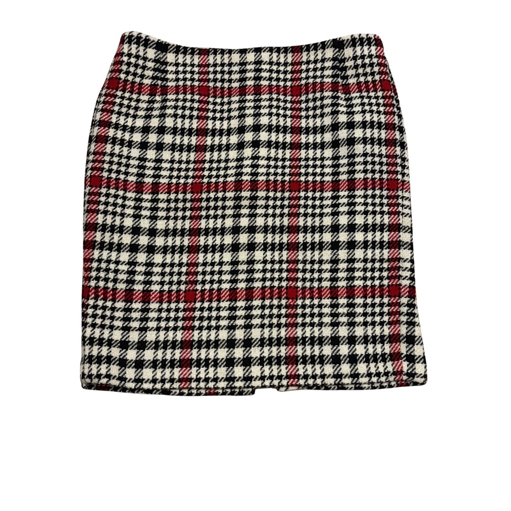 Talbots Plaid Houndstooth Pencil Skirt
